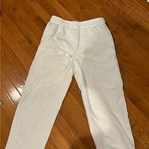 white joggers